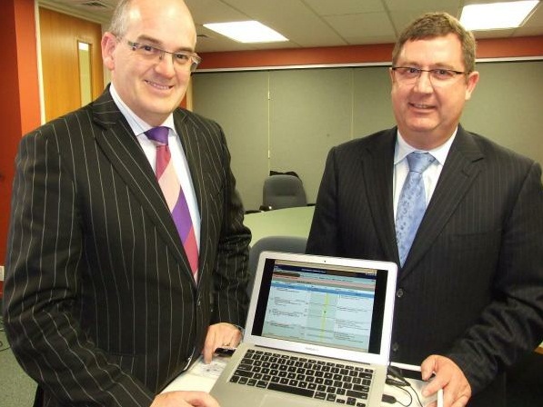 Health Minister Tony Ryall with Dr Andrew Bowers.