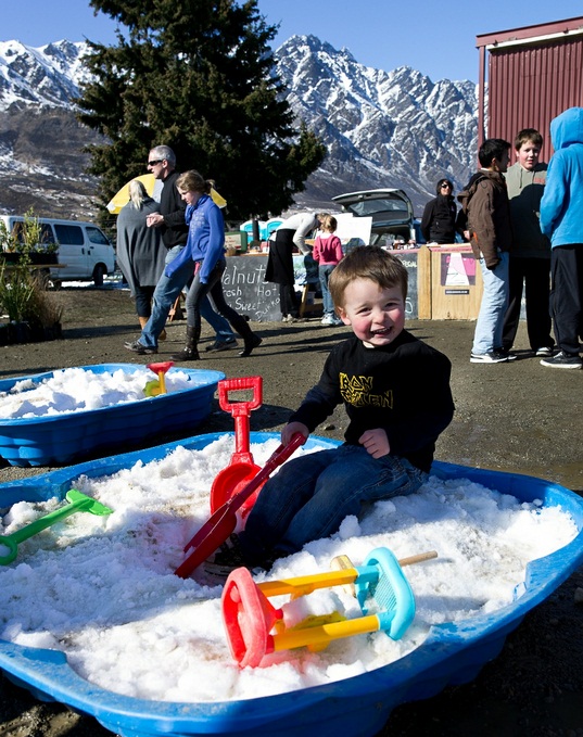 Two-year-old Bryn Veint at the 2011 Remarkables Mid-Winter Market.