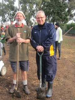 Mayor Alistair Sowman and Phil Hunnisett 