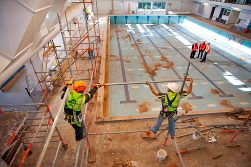 Strengthening work continues at Tawa Pool