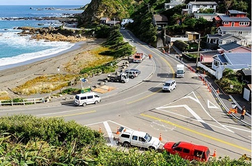 Work on traffic improvements at Houghton Bay has now started.