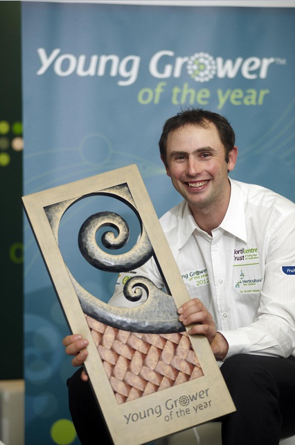 Andrew Scott is officially the best in the business being named Horticulture New Zealand's Young Grower of the Year 2012.