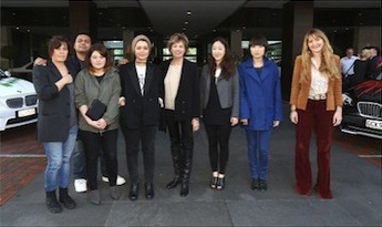 New Gen designers with NZFW Managing Director Pieter Stewart