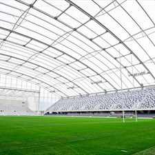 The newly completed Otago Stadium in Dunedin