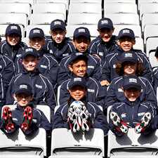 The Eden Park ball kids at the stadium.