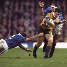 Matt Burke scored 25 points in Australia's 35-12 triumph over France