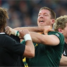 South Africa's Bakkies Botha likes nothing better than getting stuck in