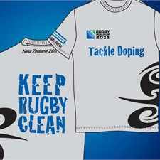 The T-shirt that will be worn on Keep Rugby Clean Day