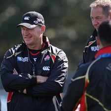 Japan coach John Kirwan, pictured here at a training session in Auckland this week, has chosen his team for their opener against France