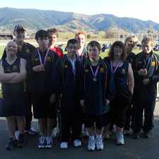 Papanui High School students watched Italy train on Wednesday 