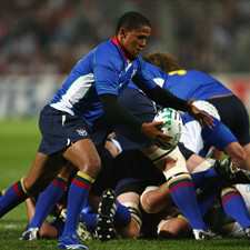 Eugene Jantjies, pictured here in RWC action for Namibia, is one of the few survivors from the RWC 2011 squad.