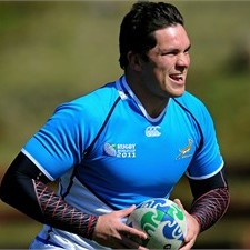 Francois Louw comes on to the Springbok bench against Fiji