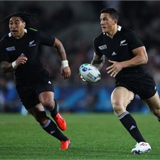 New Zealand centre Sonny Bill Williams scored his first All Blacks try
