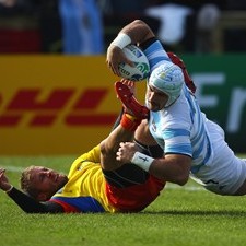 Flanker Leguizam&#243;n barges over for Argentina's second try