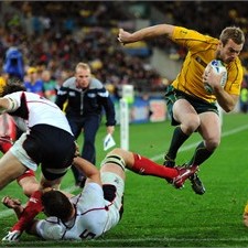 Try scorer Pat McCabe was one of several injured Wallabies