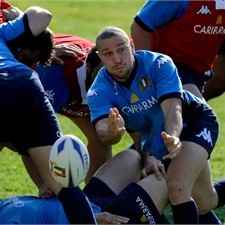 Scrum half Fabio Semenzato will be one of Italy's key men for the future