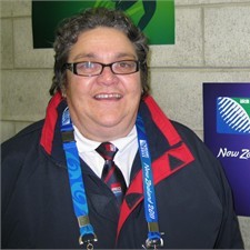 Kura Weepu embraced her boy Piri after the match in Wellington