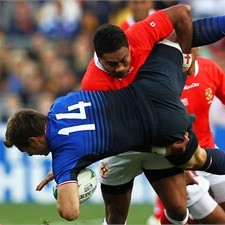 Sukanaialu Hufanga of Tonga has been suspended for a tip tackle