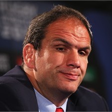 Martin Johnson in despondent mood after the quarter-final loss to France