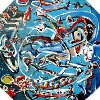 Jetson, acrylics on panel (for sale)