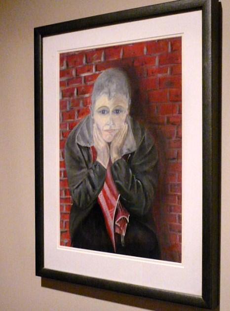 'Contemplation' oils on paper by Leon Aarts