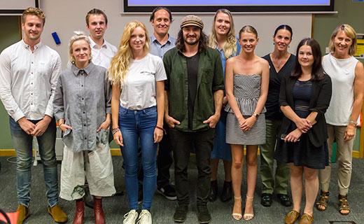 Toi Ohomai and University of Waikato students with business mentors at the Project Ignite Showcase event held in Tauranga last week.