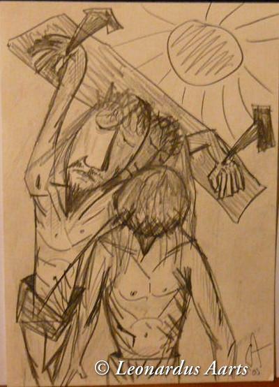 'Jesus Christ Pose III' by Leon Aarts