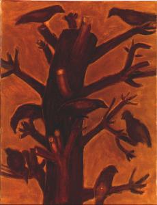 'Kraaien in boom' (Crows in Tree) by Nardus van de Ven (Private collection)