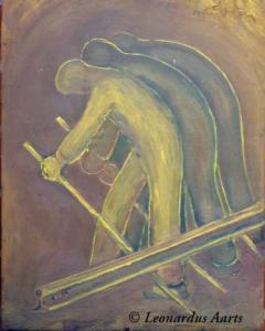 Working on the railway by Leonardus van de Ven (Aarts family collection)