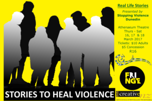 Stories to Heal Violence official poster for Fringe Festival 2017