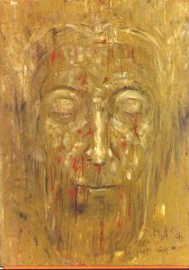'Christuskop' (a Dutch term that translates to "Head of Christ") by Nardus van de Ven (c.1948) (Private collection)