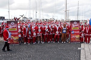 Start of the Wendy's Great NZ Santa Run