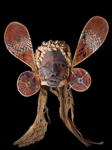 Malangan mask, circa 1900, Maker unknown, New Ireland. Gift of Mr Alexander Turnbull, 1913. Te Papa