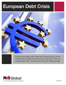 "European Debt Crisis" white paper cover.