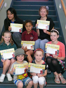 Back row (left to right) - Faye Fisher, Katie-Jane Boardman; Middle row - Kayla Sartison, Miharo Wilson, Grace Kilkelly; Front row - Morgan MacCormick, Gisele Howard.