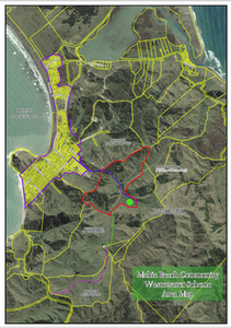 Mahia Beach Community Wastewater Scheme Area Map