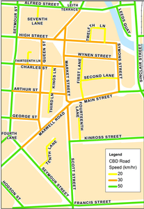 CBD road speed guide