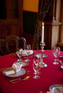 Dining at historic Pen-y-bryn.