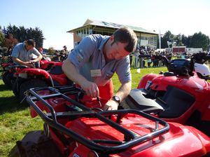 Otago/Southland's 2011 Grand Finalist Hayden Peter's competes in last year's Regional Final in Winton.
