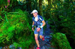 Routeburn Classic overall winner Braden Currie racing on the track.