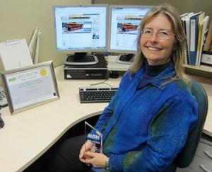 Marlborough Council website administrator, Mandy Evans
