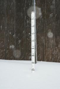 The base area snow gauge at Mt Hutt tells the story &#8211; 65cm and counting.