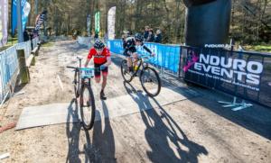 Tauranga's Ben McLeod wins a desperate sprint finish after breaking his chain