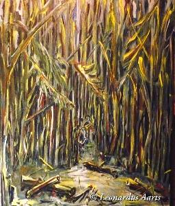 'The Hunter with dog' for sale, by Leon Aarts