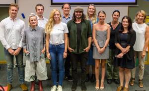 Toi Ohomai and University of Waikato students with business mentors at the Project Ignite Showcase event held in Tauranga last week.