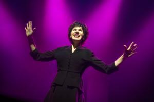 Ali on stage in Songs for Nobodies