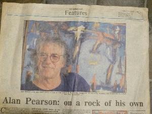 Alan Pearson: 'On a rock of his own'. "People feel threatened by somebody who is different, but I don't know how to conform..."