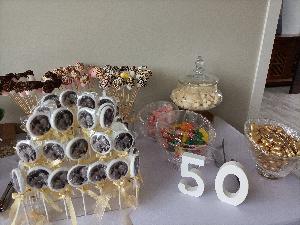 Lollipops on Display as part of a lolly Table