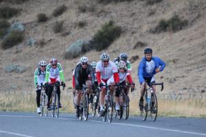 James Tabak and Steve Kelly from Miles Continental &#352;KODA out training with members of the &#352;KODA Cycle Wave club