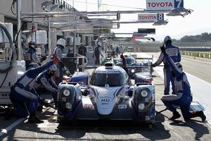 In the pits at Circuit Paul Ricard